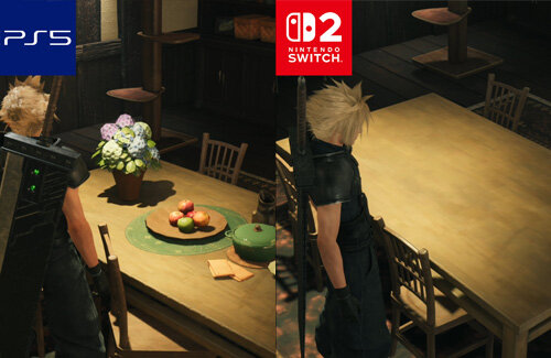 Switch 2版『FF7リバース』、PS5版と比べて食事や小物オブジェクトが削除されていることが判明